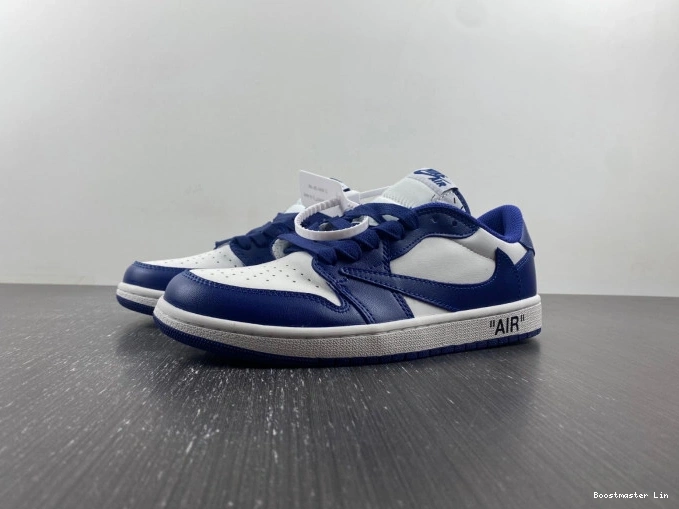 Bmlin X CUSTOM X JORDAN AIR SCOTT 1 TRAVIS DM7890-101 OFF-WHITE 0725
